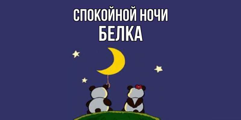 Картинка Спокойной ночи, Белка