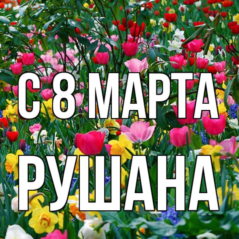 Картинка C 8 МАРТА, Рушана