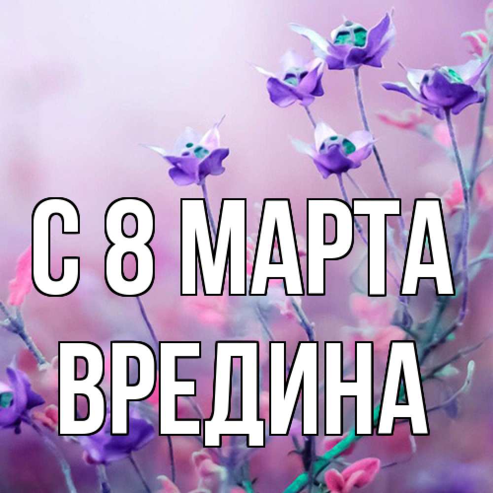 Открытка на каждый день с именем, вредина C 8 МАРТА международный женский день 2 Прикольная открытка с пожеланием онлайн скачать бесплатно 