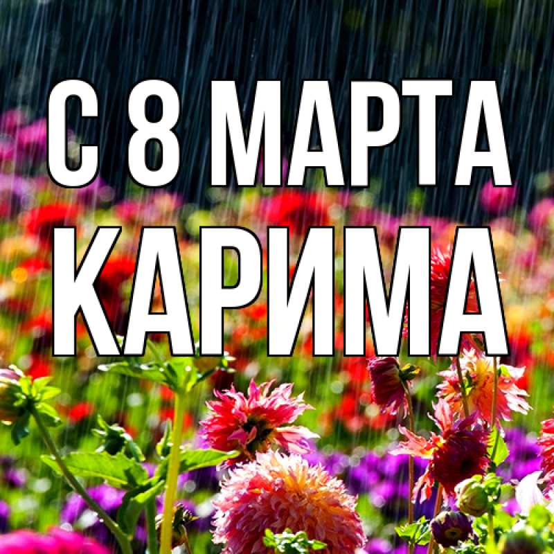 Картинка C 8 МАРТА, Карима