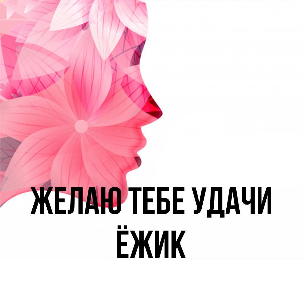 Открытка на каждый день с именем, Ёжик Желаю тебе удачи на удачу Прикольная открытка с пожеланием онлайн скачать бесплатно 