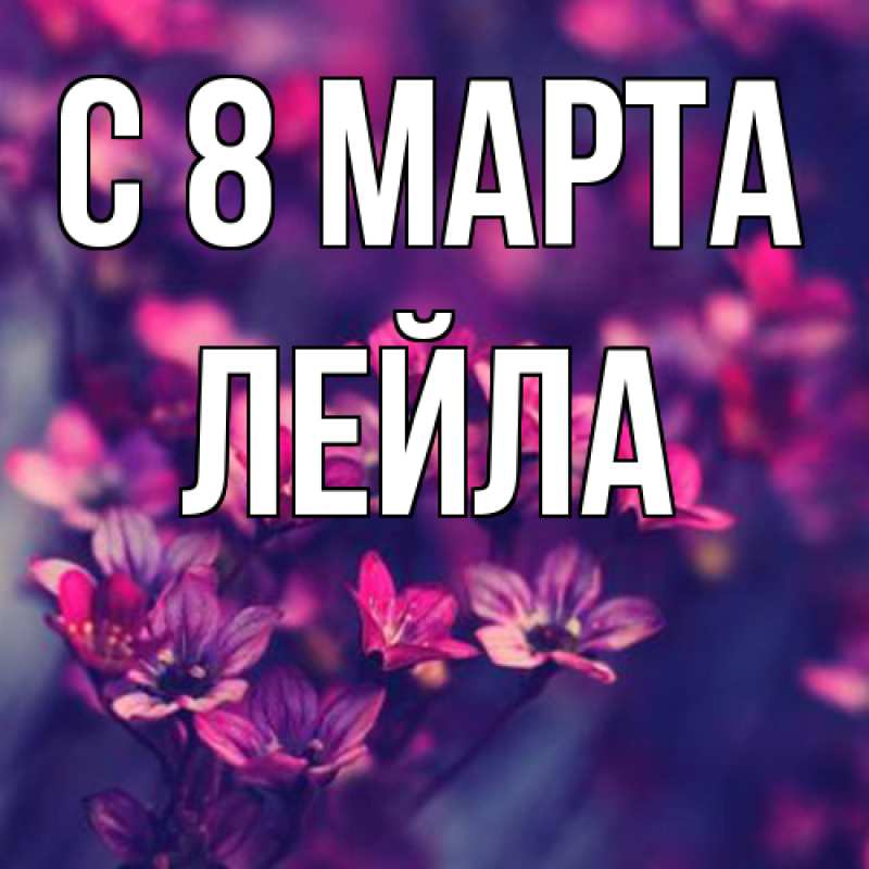 Картинка C 8 МАРТА, Лейла
