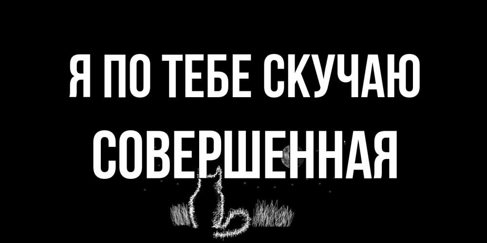 Открытка на каждый день с именем, Совершенная Я по тебе скучаю кот Прикольная открытка с пожеланием онлайн скачать бесплатно 
