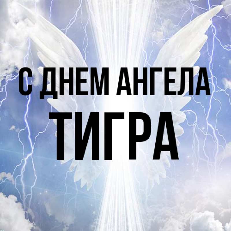 Картинка С днем ангела, Тигра