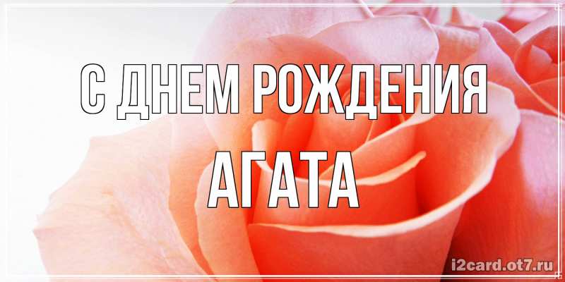 Картинка С днем рождения, Агата