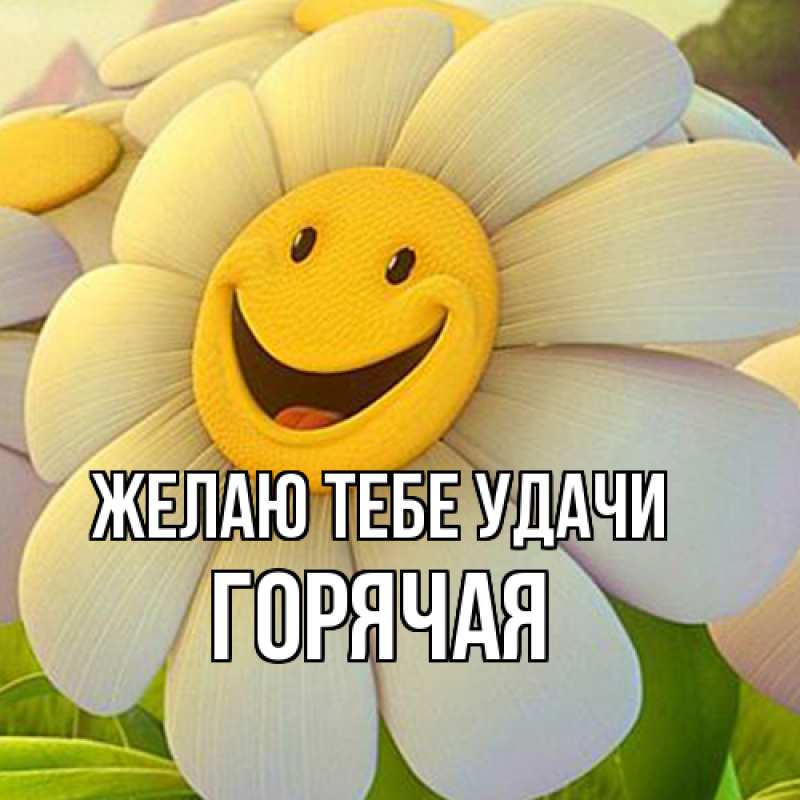 Картинка Желаю тебе удачи, горячая
