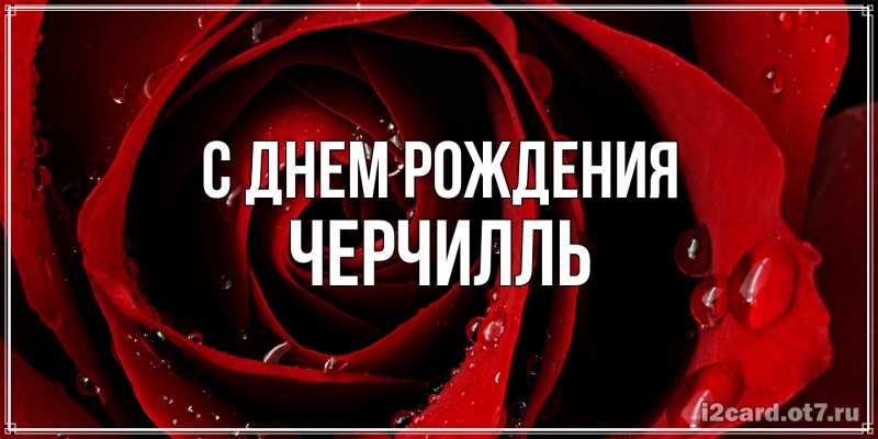 Картинка С днем рождения, Черчилль