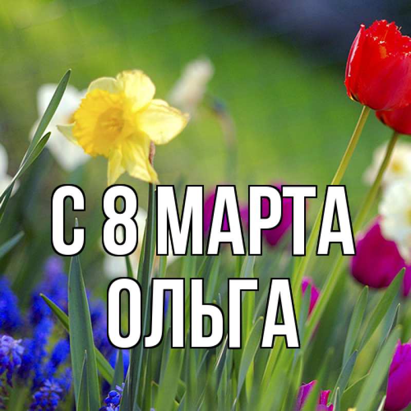 Картинка C 8 МАРТА, Ольга