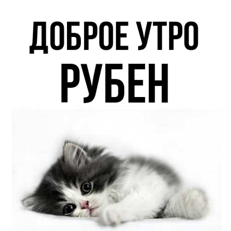 Картинка Доброе утро, Рубен