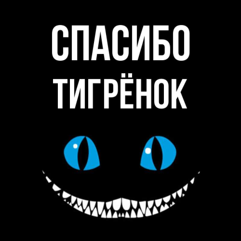 Картинка Спасибо, Тигрёнок