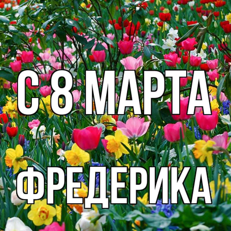 Картинка C 8 МАРТА, Фредерика