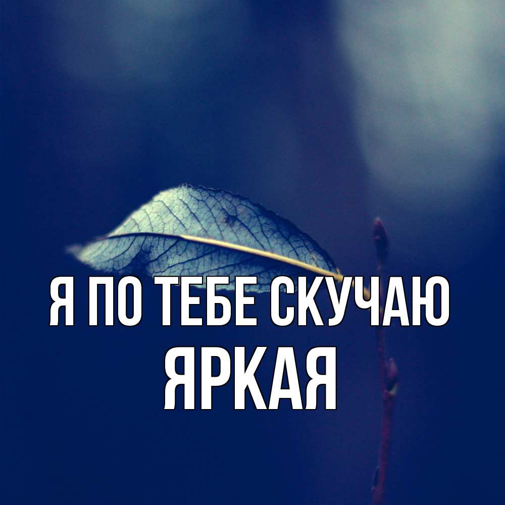 Открытка на каждый день с именем, яркая Я по тебе скучаю одна ветка 1 Прикольная открытка с пожеланием онлайн скачать бесплатно 