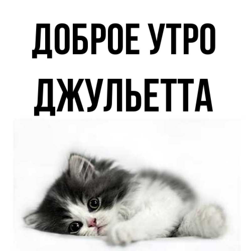 Картинка Доброе утро, Джульетта