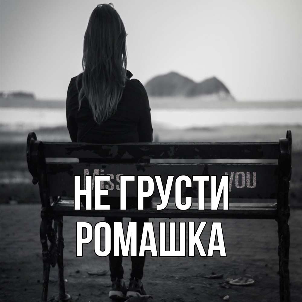 Открытка на каждый день с именем, Ромашка Не грусти смотрит на скалы Прикольная открытка с пожеланием онлайн скачать бесплатно 