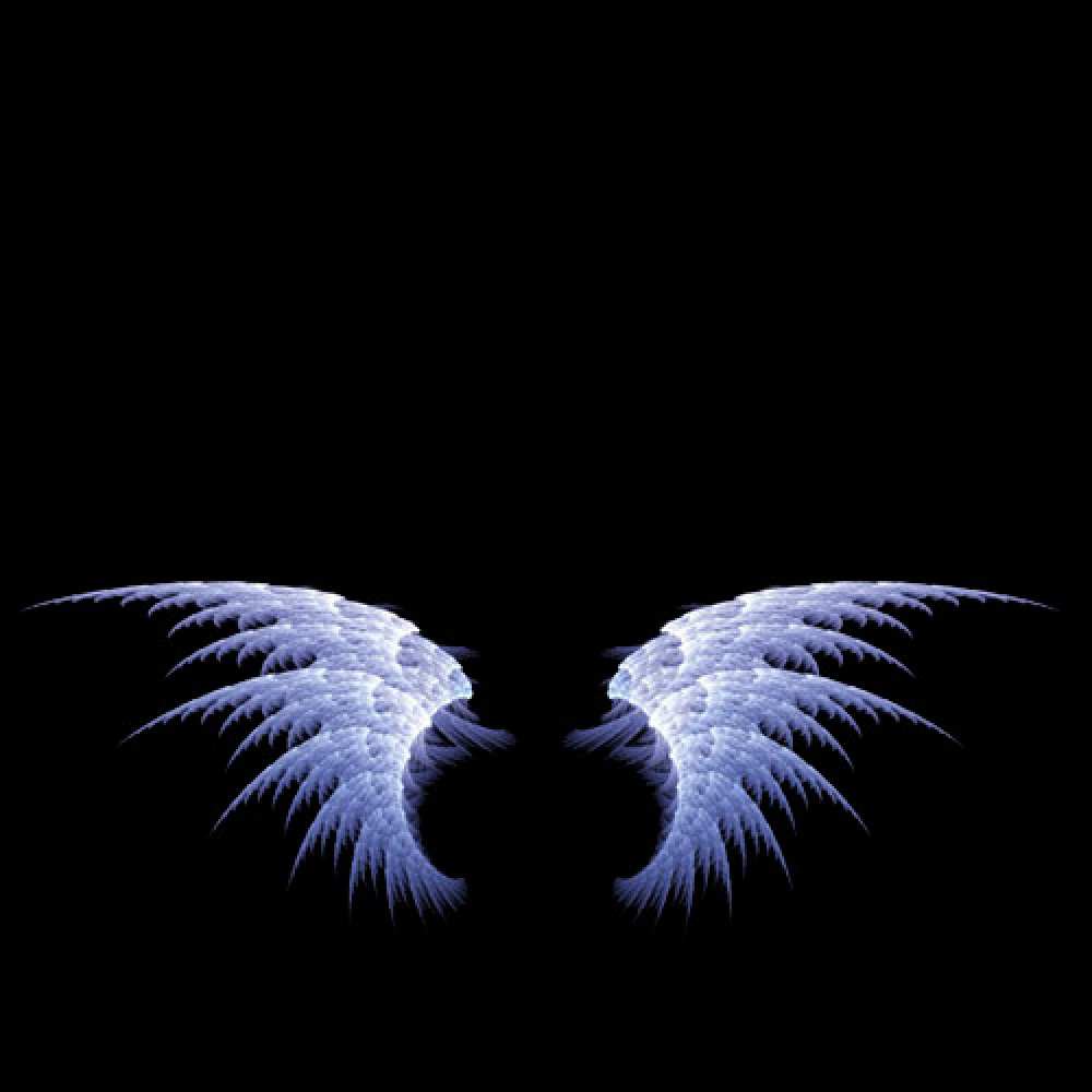 Открытка на каждый день с именем, Искренняя Ты мой ангел ангельские крылья на черном фоне Прикольная открытка с пожеланием онлайн скачать бесплатно 