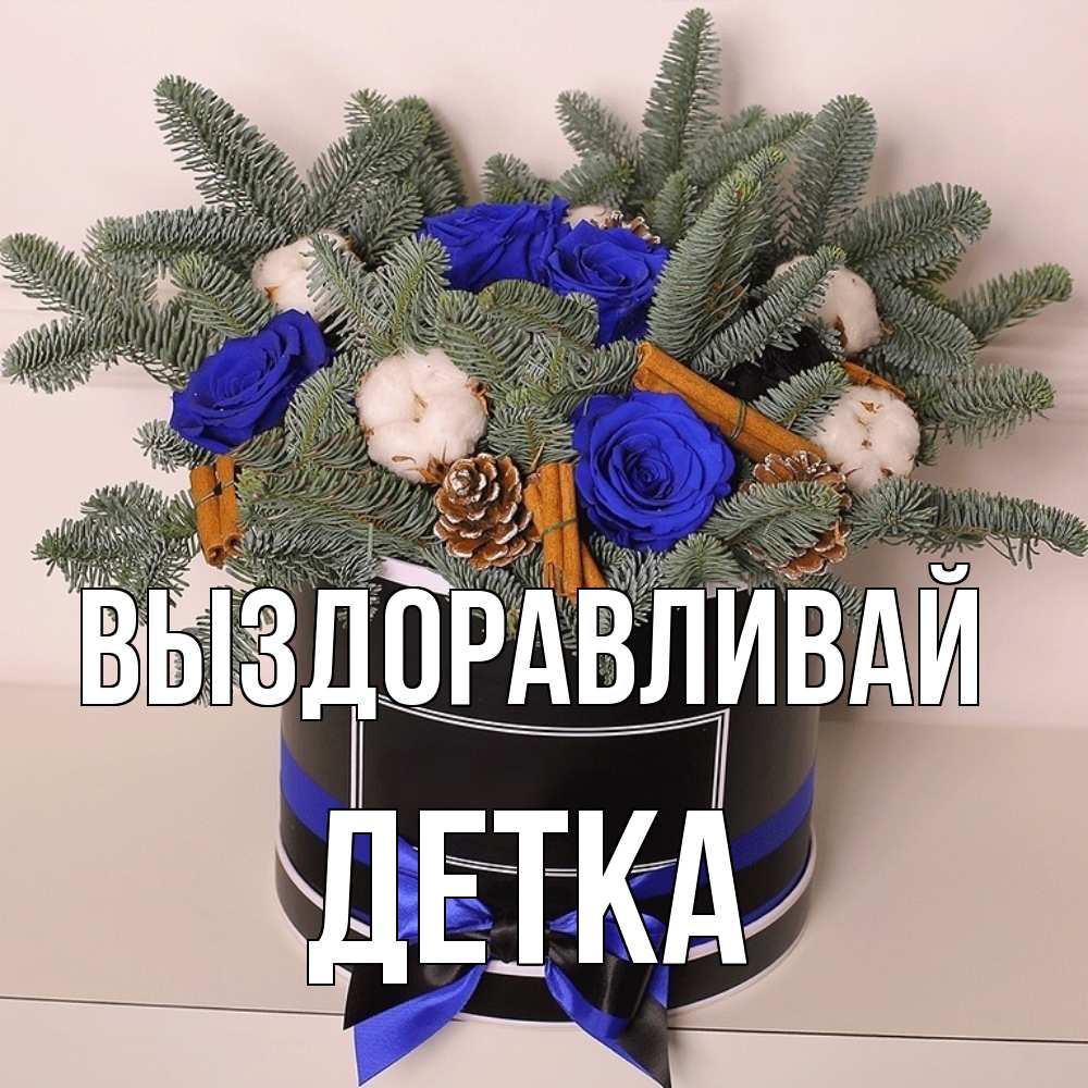 Открытка на каждый день с именем, Детка Выздоравливай короче кто то загрузил эти шишки Прикольная открытка с пожеланием онлайн скачать бесплатно 