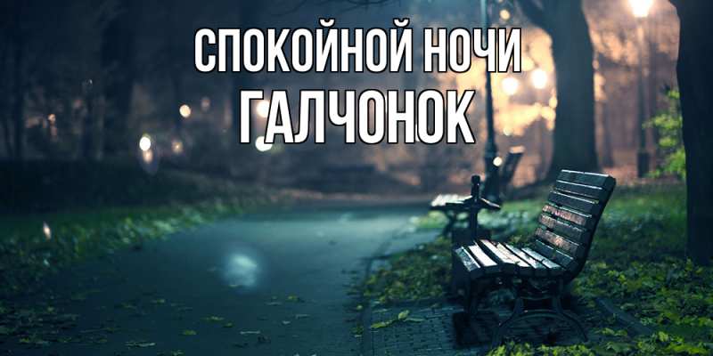 Картинка Спокойной ночи, галчонок