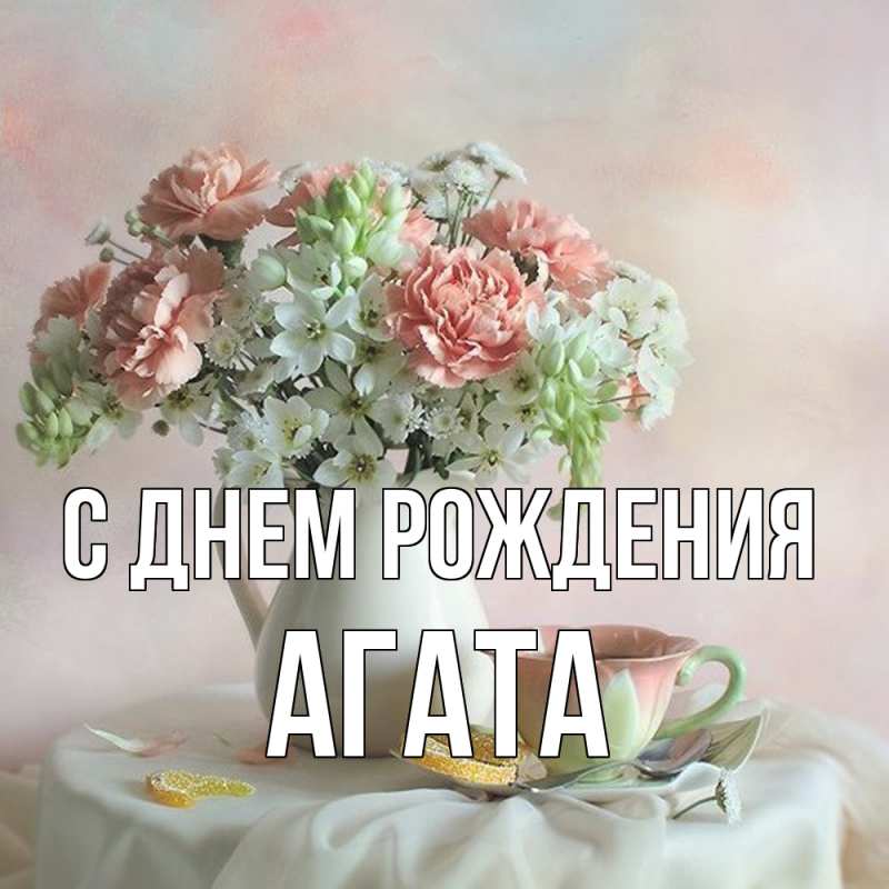 Картинка С днем рождения, Агата