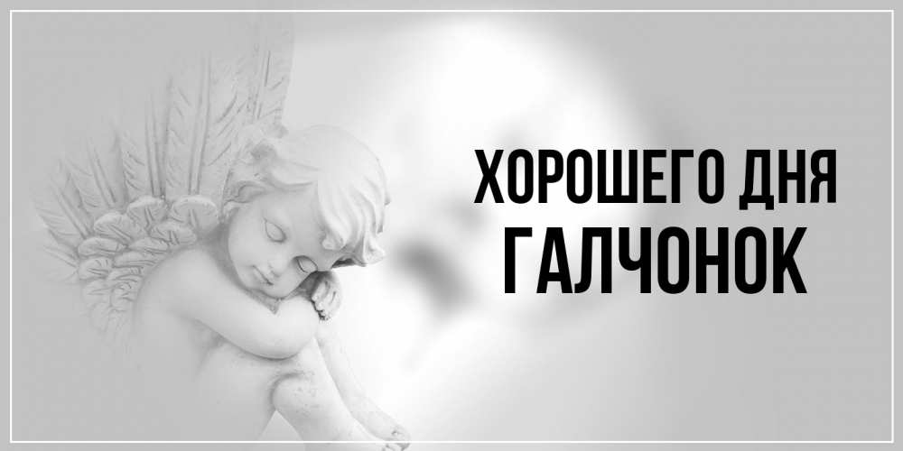 Открытка на каждый день с именем, галчонок Хорошего дня ангел Прикольная открытка с пожеланием онлайн скачать бесплатно 