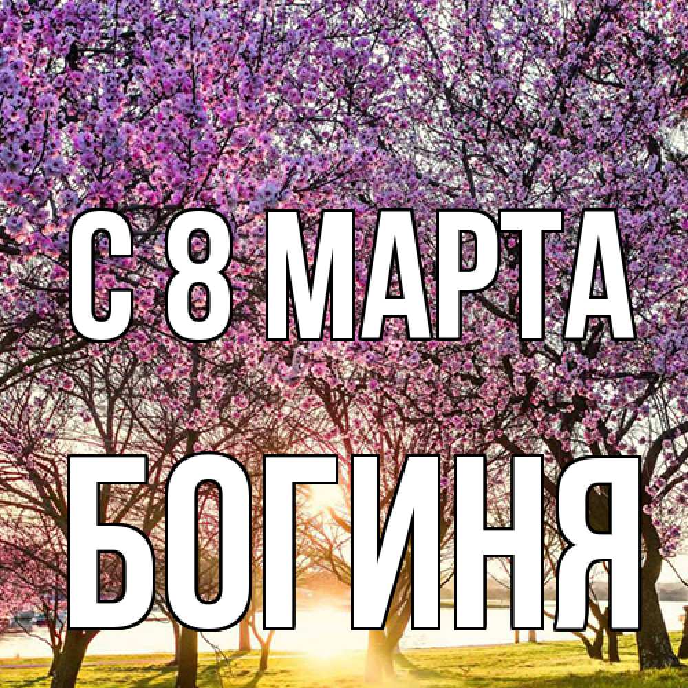 Открытка на каждый день с именем, Богиня C 8 МАРТА международный женский день Прикольная открытка с пожеланием онлайн скачать бесплатно 