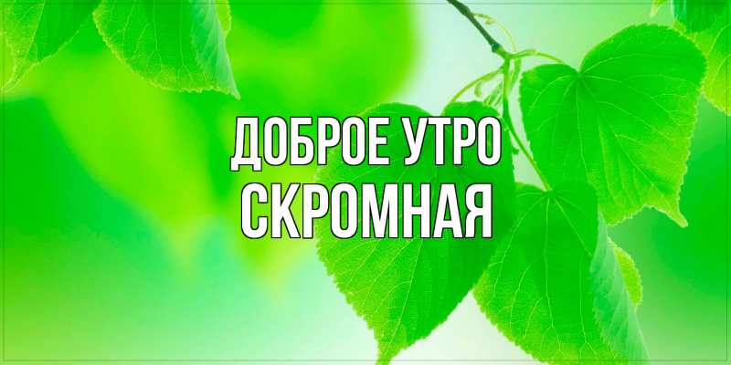Картинка Доброе утро, скромная