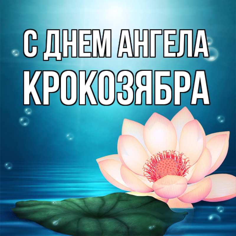 Открытка с именем, Крокозябра, С днем ангела