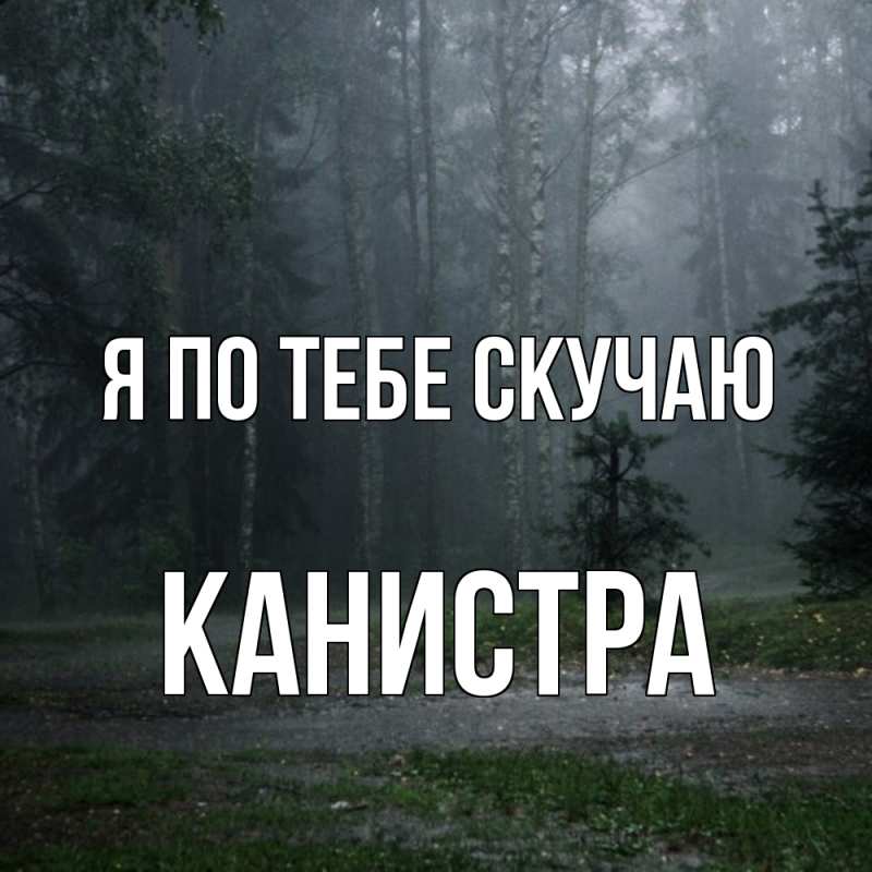 Картинка Я по тебе скучаю, Канистра