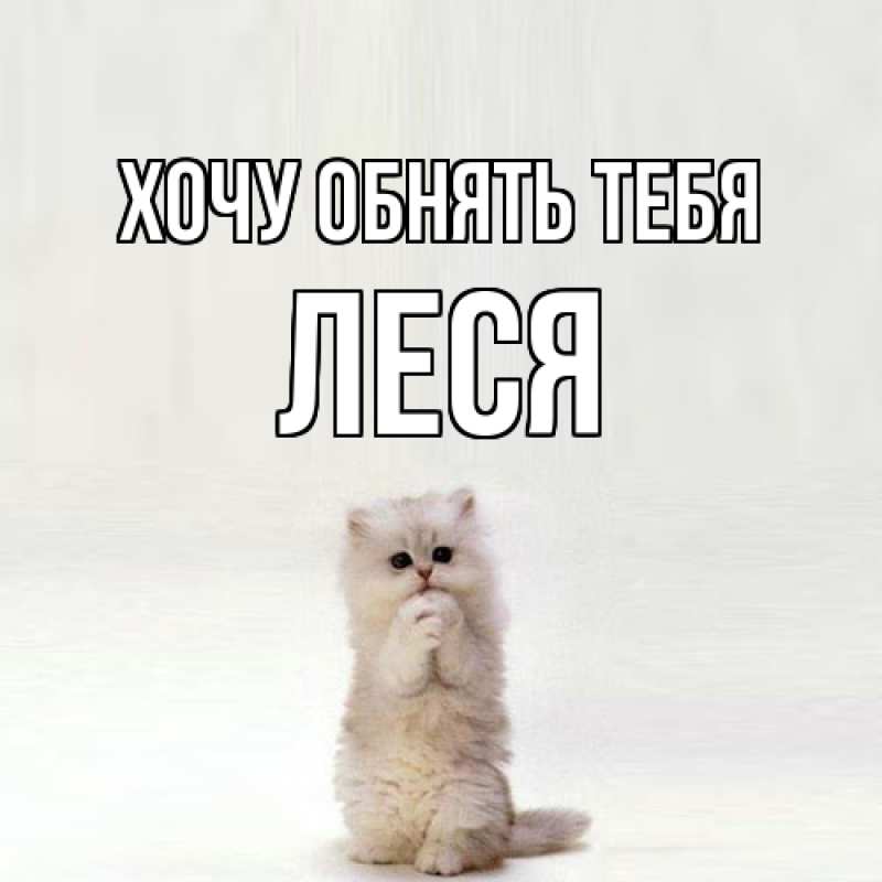 Картинка Хочу обнять тебя, Леся