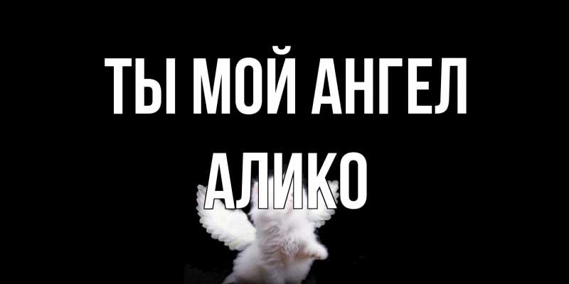 Картинка Ты мой ангел, Алико