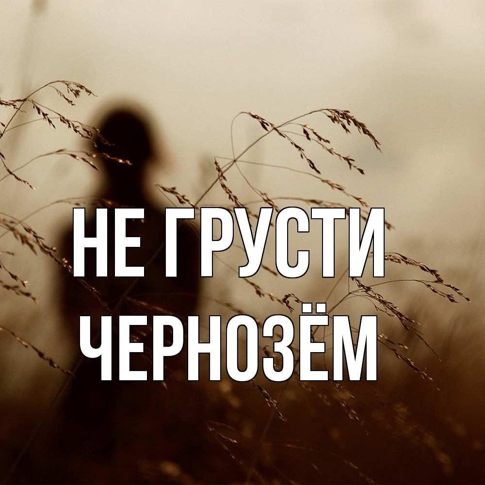 Открытка на каждый день с именем, Чернозём Не грусти грусть Прикольная открытка с пожеланием онлайн скачать бесплатно 