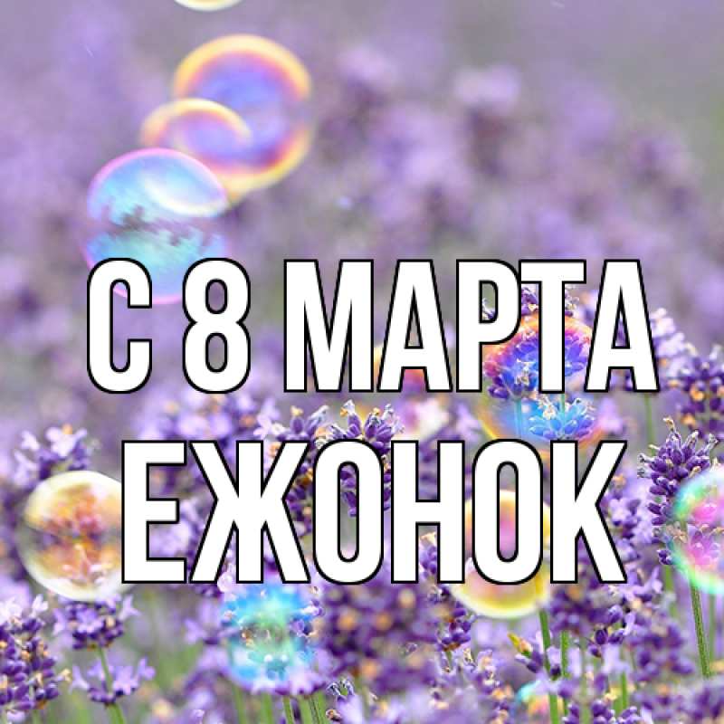 Картинка C 8 МАРТА, Ежонок