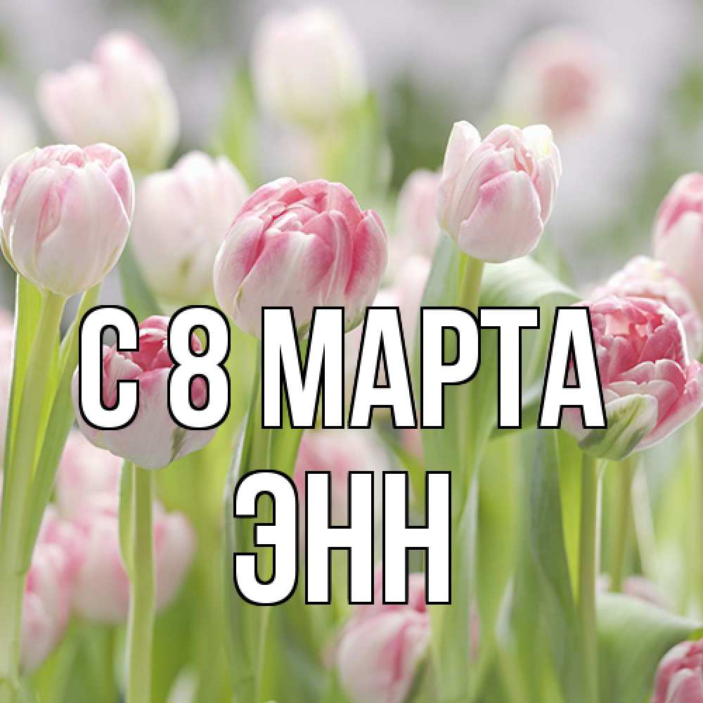 Открытка на каждый день с именем, Энн C 8 МАРТА цветы Прикольная открытка с пожеланием онлайн скачать бесплатно 