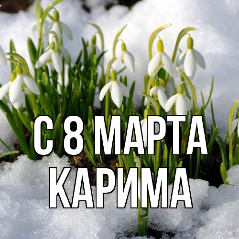 Картинка C 8 МАРТА, Карима