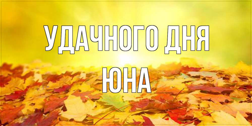 Открытка на каждый день с именем, Юна Удачного дня пожелания удачного дня Прикольная открытка с пожеланием онлайн скачать бесплатно 