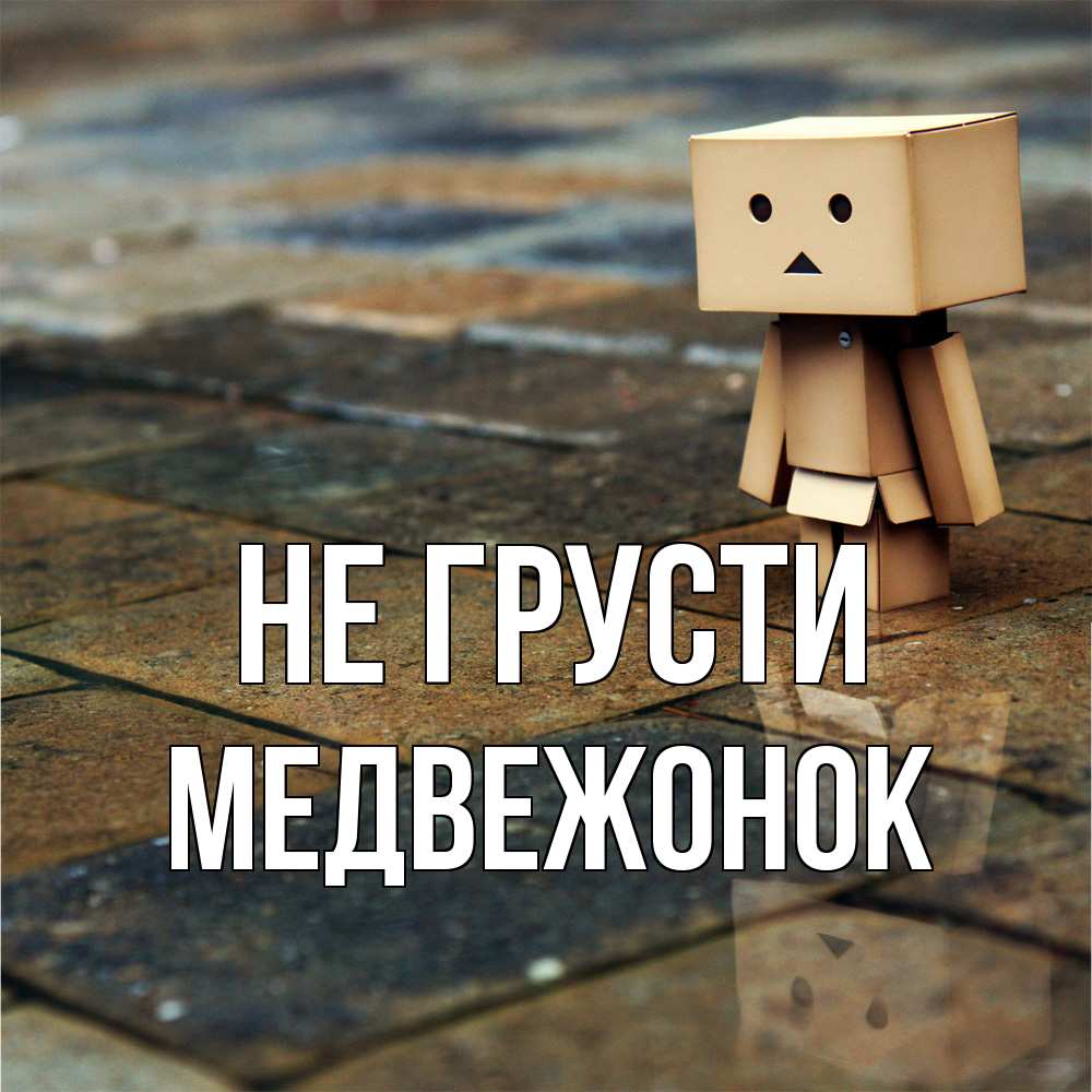 Открытка на каждый день с именем, медвежонок Не грусти Стив Прикольная открытка с пожеланием онлайн скачать бесплатно 