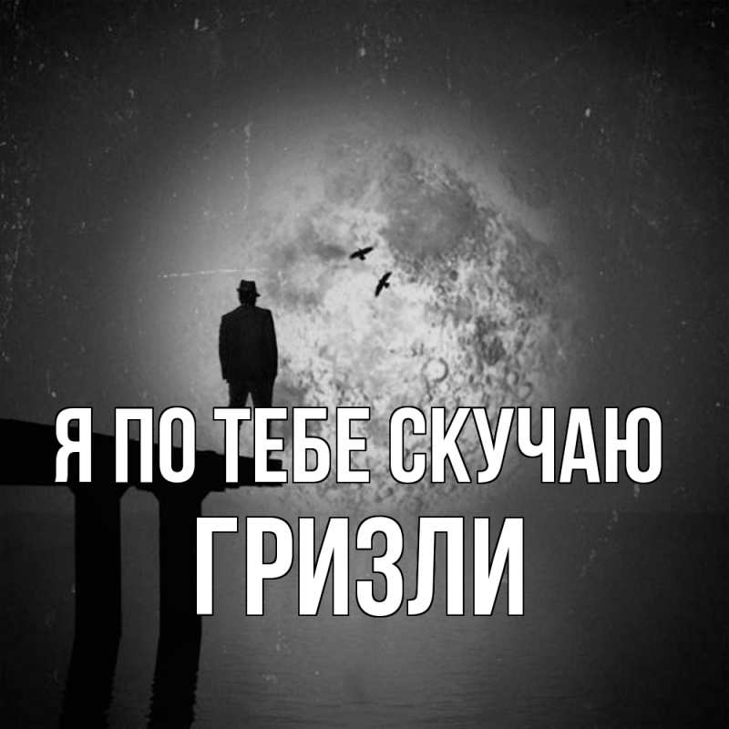 Картинка Я по тебе скучаю, Гризли