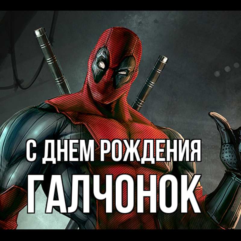 Картинка С днем рождения, галчонок