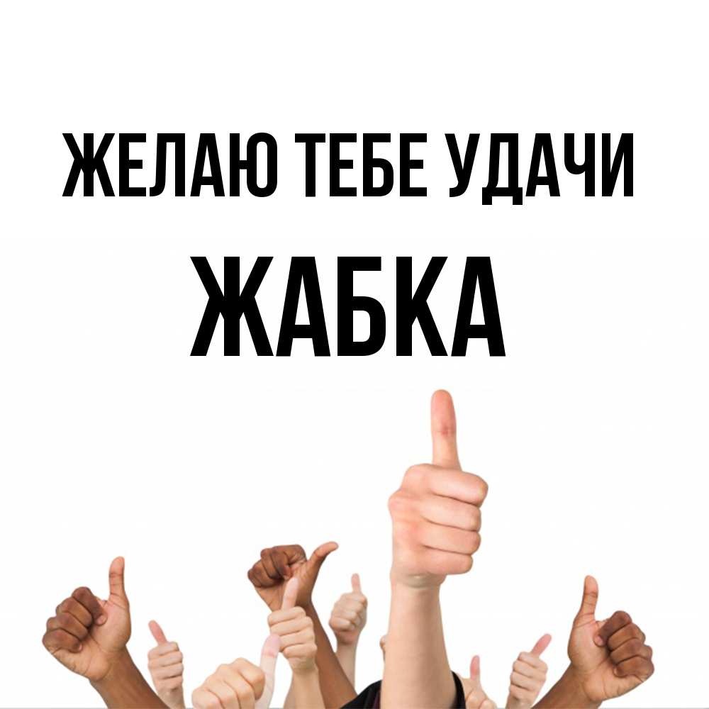 Открытка на каждый день с именем, Жабка Желаю тебе удачи молодцом Прикольная открытка с пожеланием онлайн скачать бесплатно 