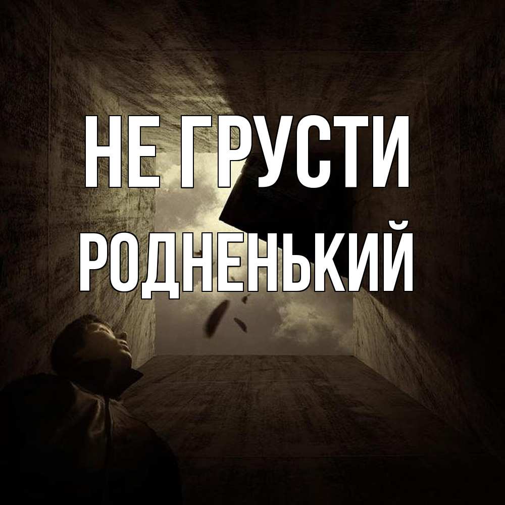 Открытка на каждый день с именем, Родненький Не грусти жуть Прикольная открытка с пожеланием онлайн скачать бесплатно 