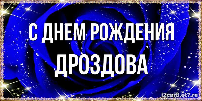 Картинка С днем рождения, Дроздова