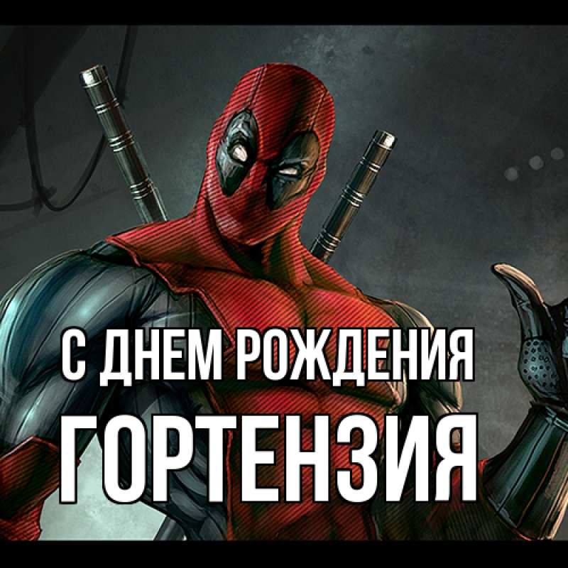 Картинка С днем рождения, Гортензия