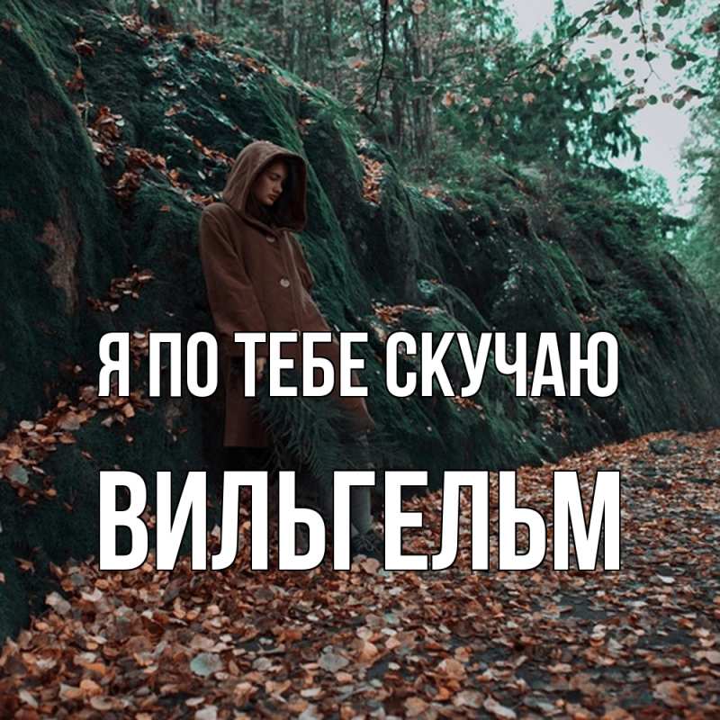 Картинка Я по тебе скучаю, Вильгельм