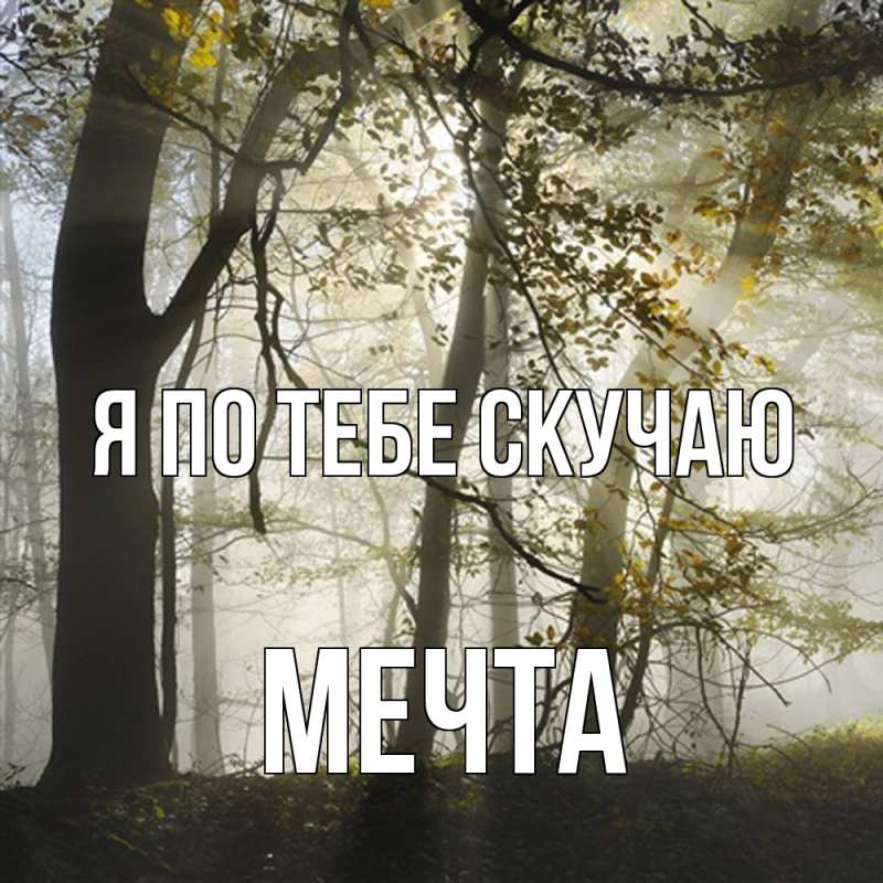 Картинка Я по тебе скучаю, мечта