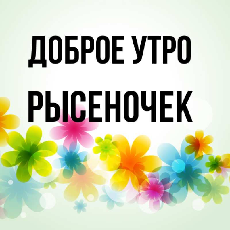 Картинка Доброе утро, Рысеночек