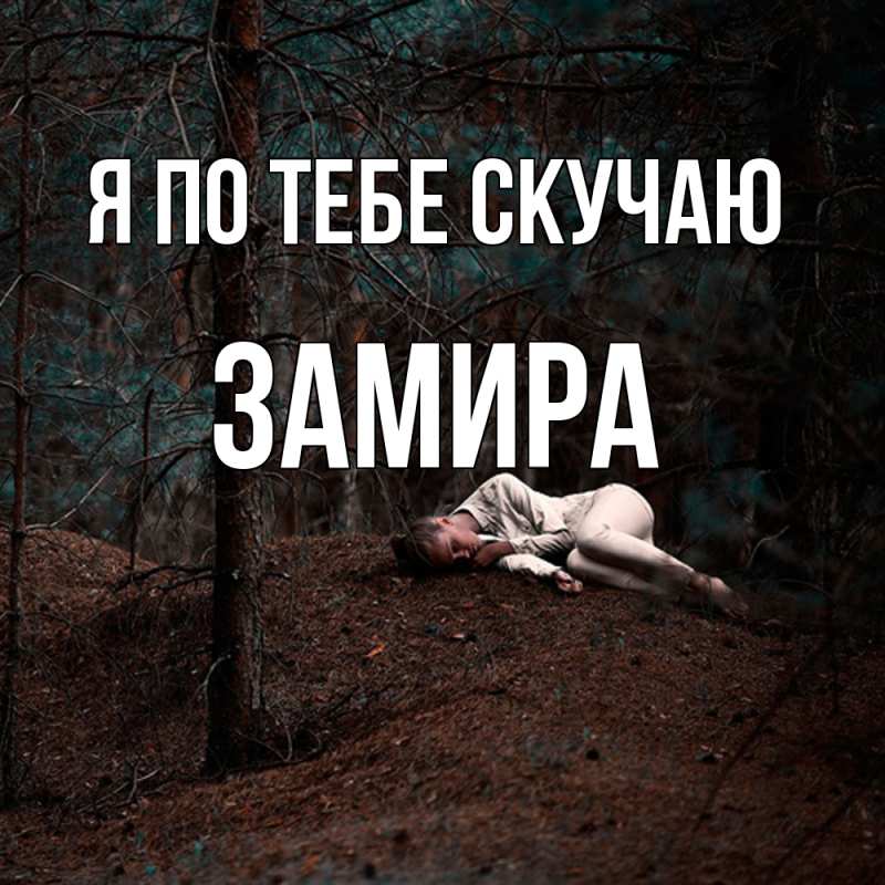 Картинка Я по тебе скучаю, Замира