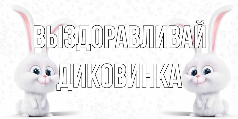 Картинка Выздоравливай, Диковинка