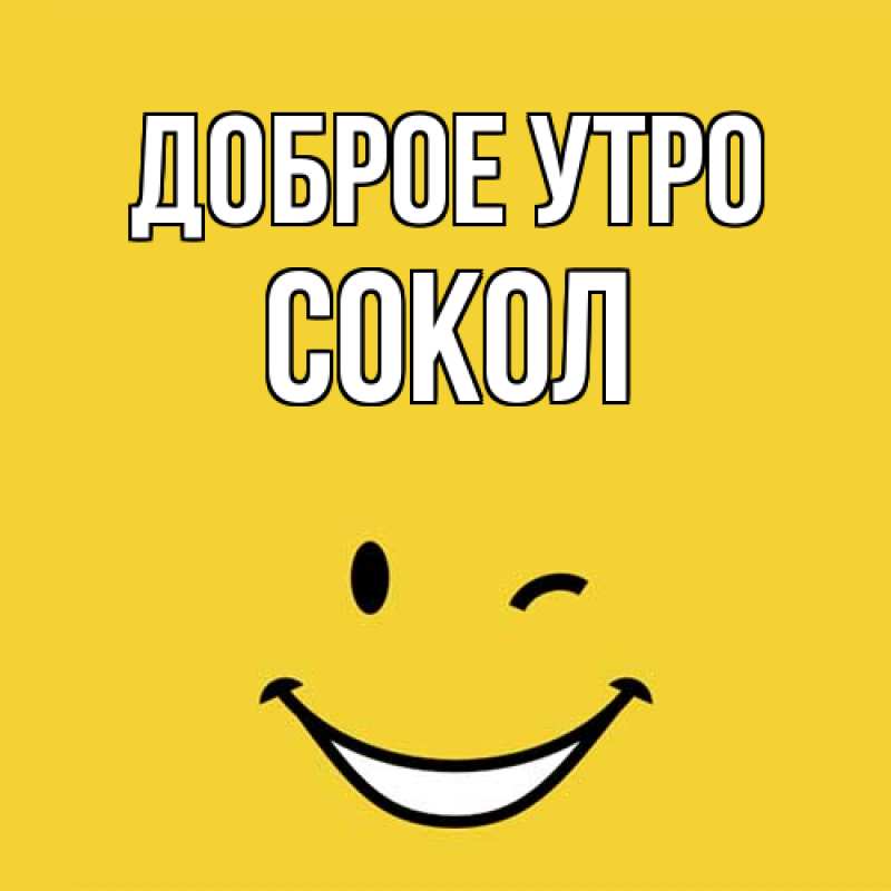 Картинка Доброе утро, Сокол