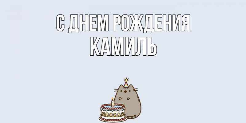 Картинка С днем рождения, Камиль