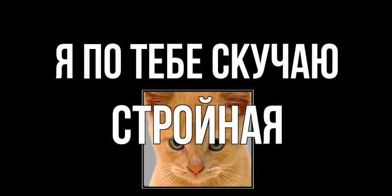 Картинка Я по тебе скучаю, Стройная