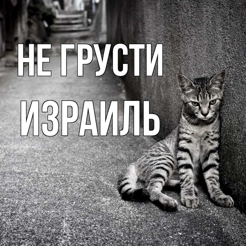 Открытка с именем, Израиль, Не грусти